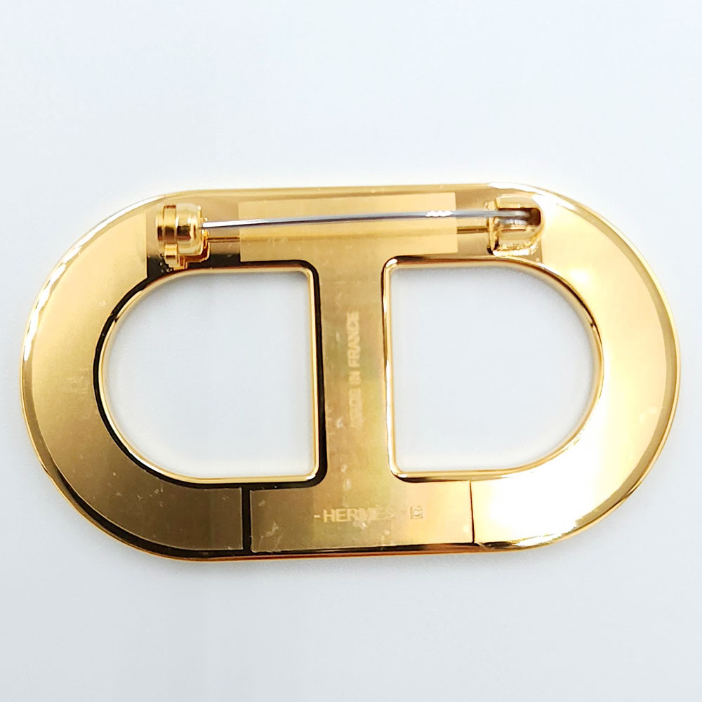 楽天市場】エルメス HERMES シェーヌダンクル ブローチ エタン