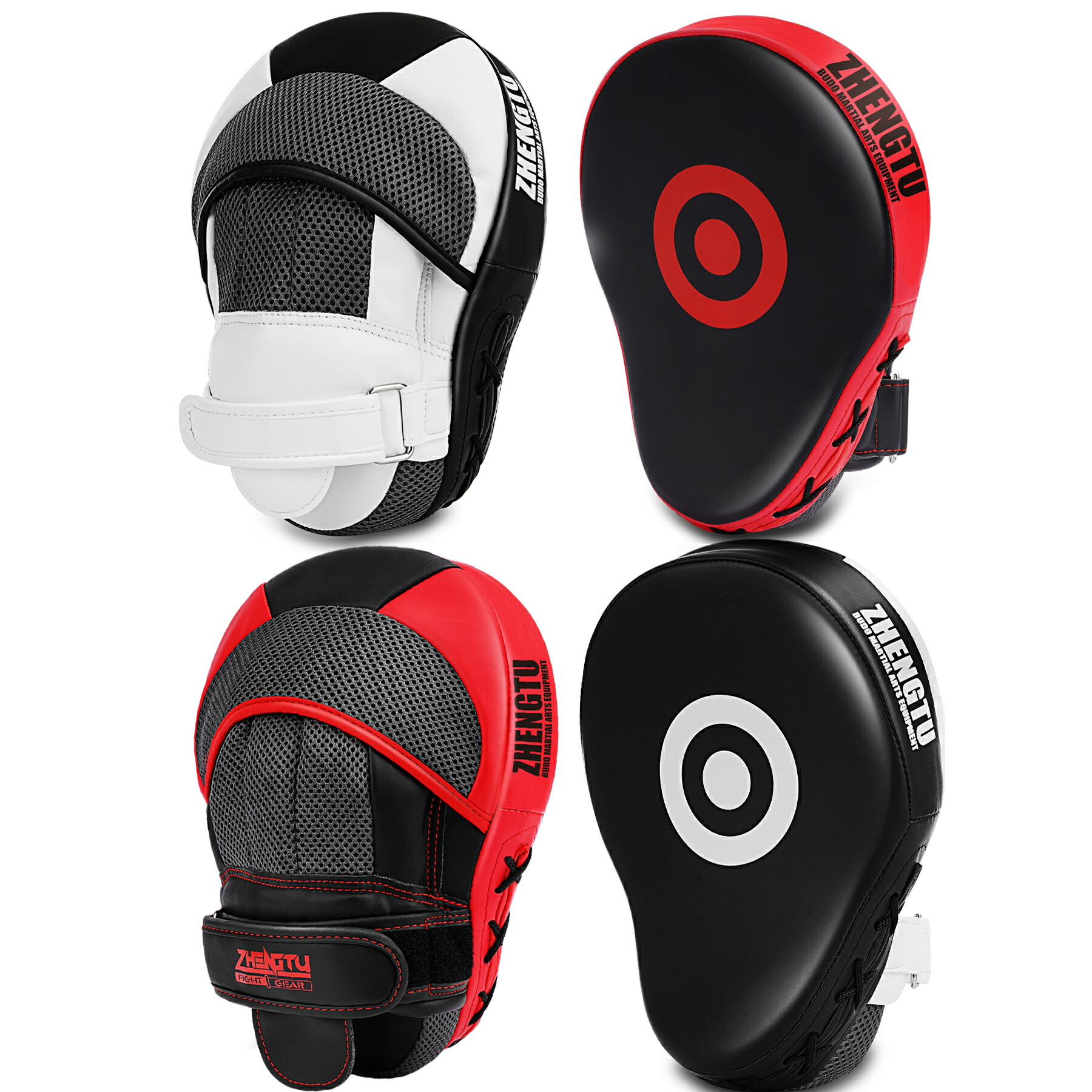 TKB KING パンチングミット 黒/赤 TKB KING パンチングミット 黒/赤