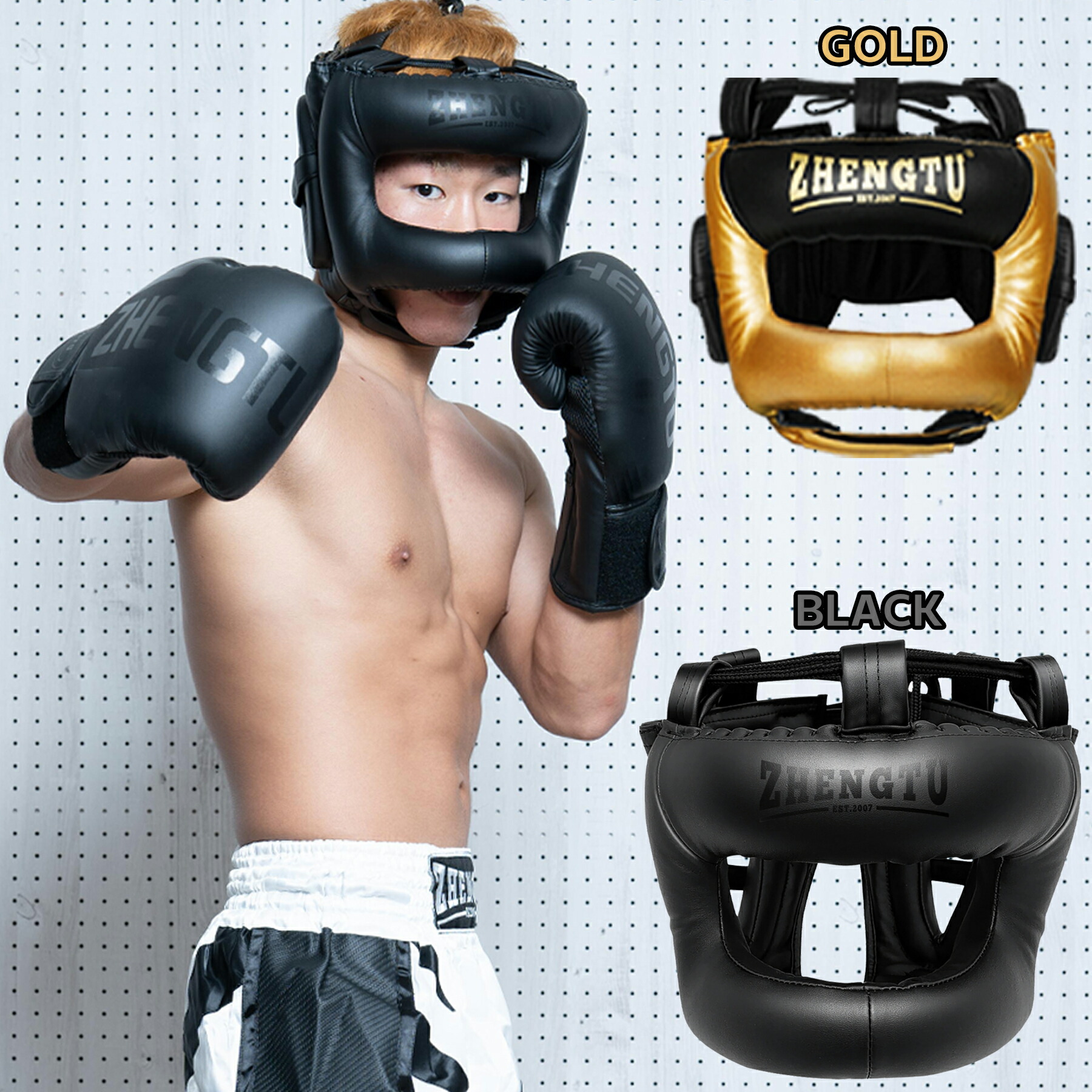 トップ Winning ヘッドギア 黒 Winning ボクシングヘッドギア M 黒