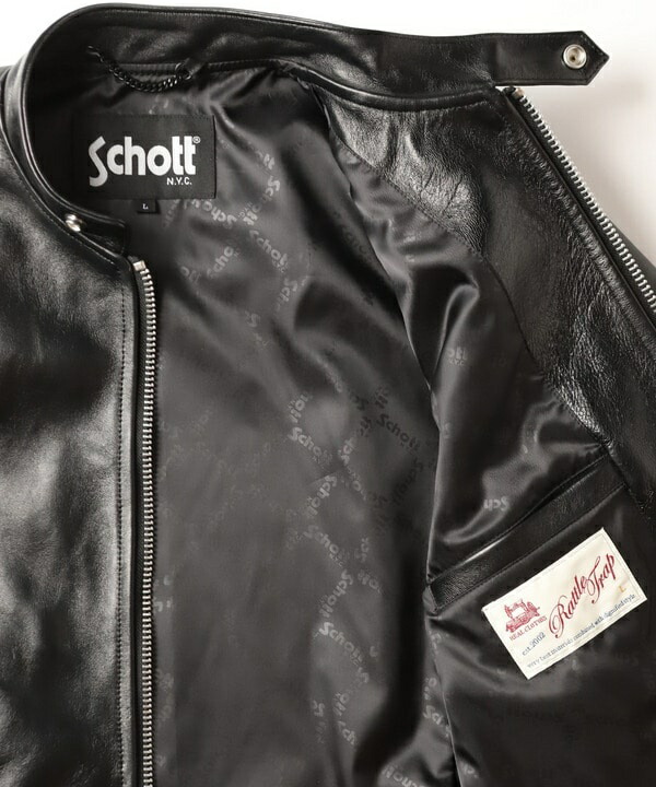 Schott×ラトルトラップ20th 別注 シングルライダースジャケット M