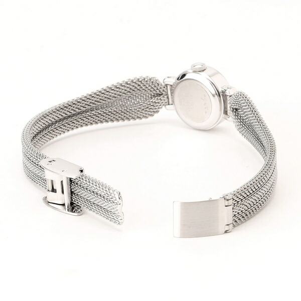 ageteアガット シルバー色 ステンレス 時計 バングル 小傷あり 電池