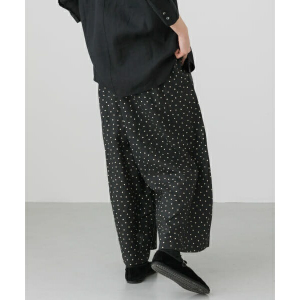 楽天市場】リネンドットワイドパンツ／かぐれ（kagure） : 丸井