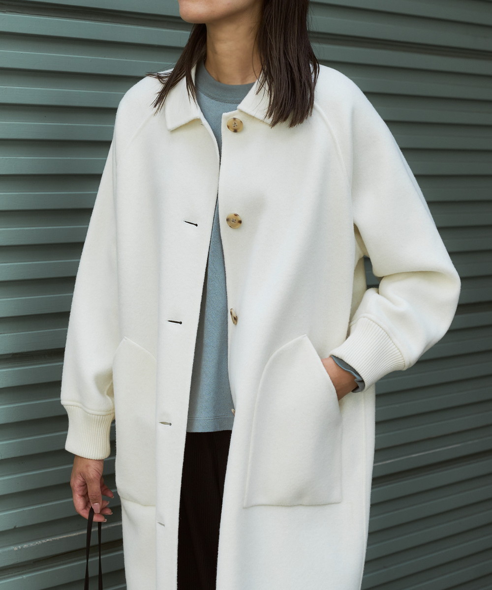 楽天市場】【Audrey and John Wad】リブ付ウールビーバーロングコート