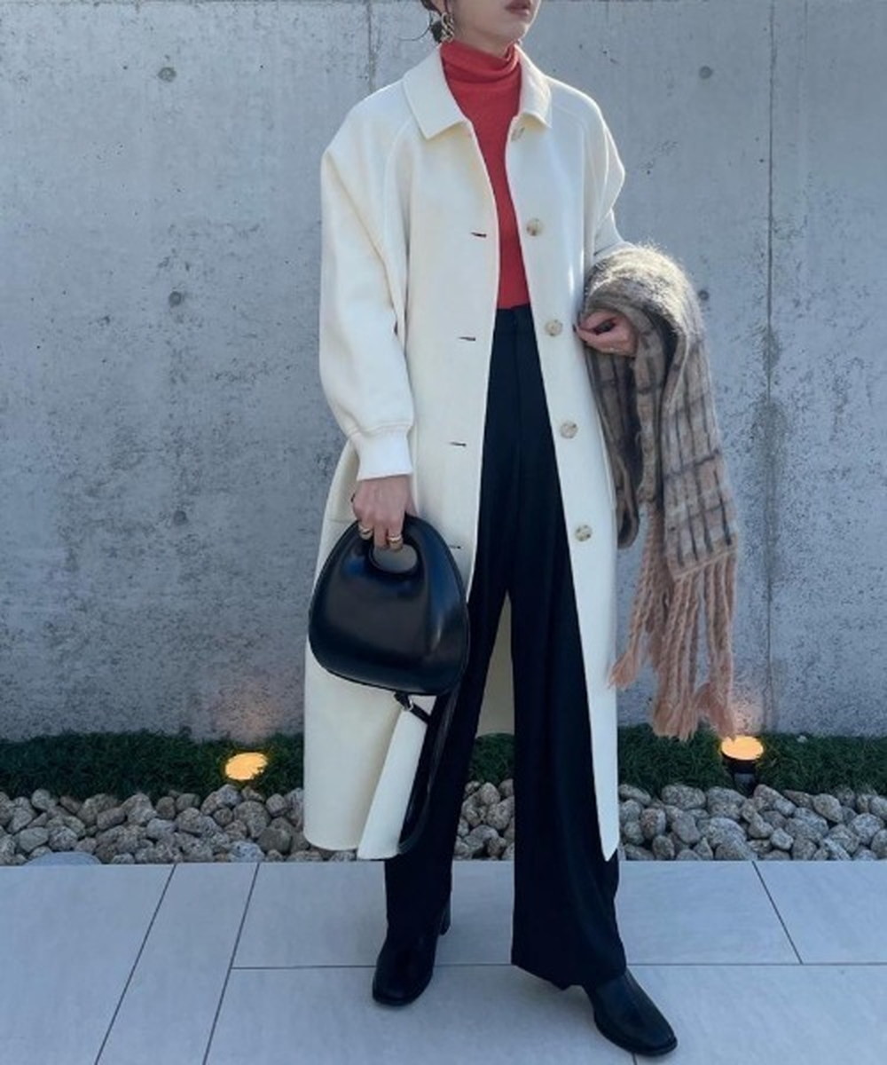 楽天市場】【Audrey and John Wad】リブ付ウールビーバーロングコート