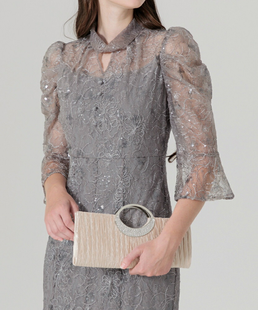 楽天市場】【LEJA】スパンコール花柄刺繍デコルテカットソフト