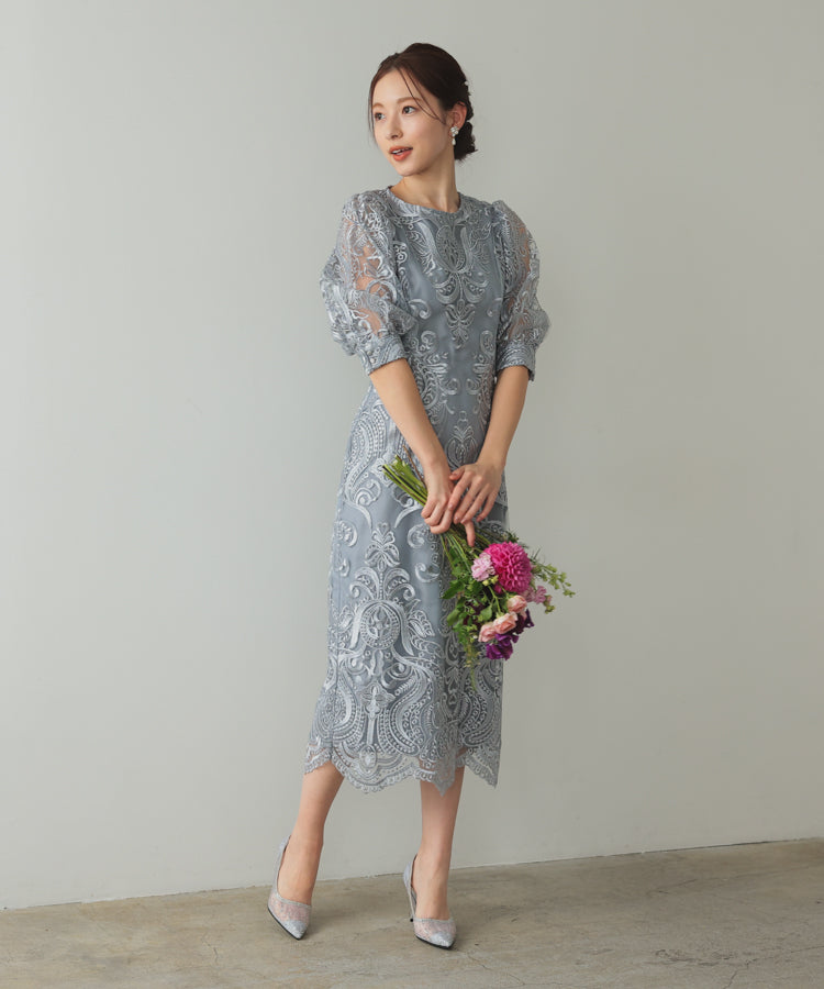 楽天市場】結婚式・二次会・セレモニーシーン対応 総レースワンピース