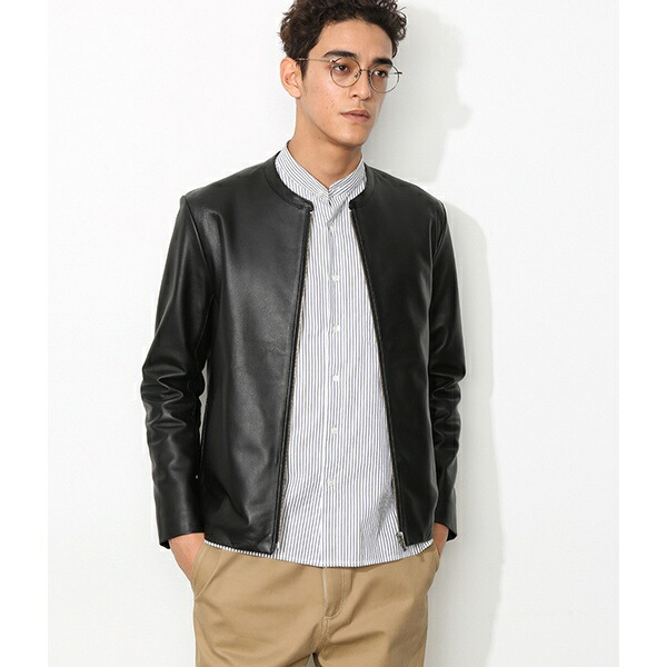 楽天市場】シングルレザーライダースジャケット／アダム エ ロペ
