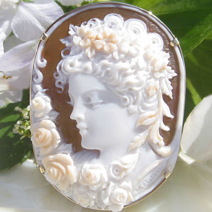楽天市場】希少なシェルカメオ3層彫り Massimo Balzano作シェルカメオ