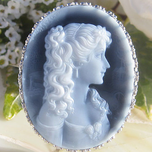 楽天市場】Gerhard Schmidt作 最高級ブラックメノウ カメオ K18WG