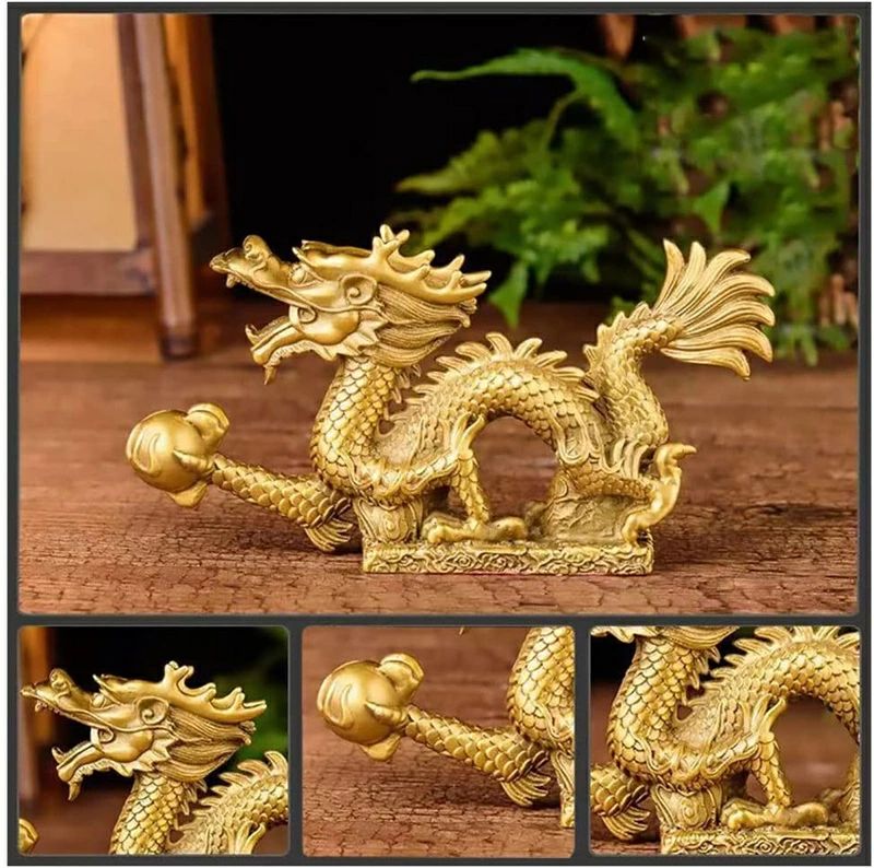 楽天市場】龍の置物 風水 5本爪 龍 インテリア リビング 玄関 オブジェ