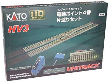 楽天市場】カトー (ho) 3-114 hv-4 hoユニトラック電動ポイント6番片