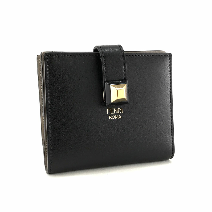 楽天市場】フェンディ FENDI 財布 二つ折り財布 ミニ財布 ブラック