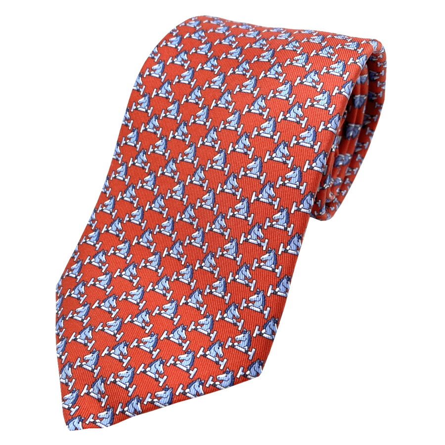 楽天市場】☆ラッピング無料☆ エルメス HERMES ネクタイ シルクツイル