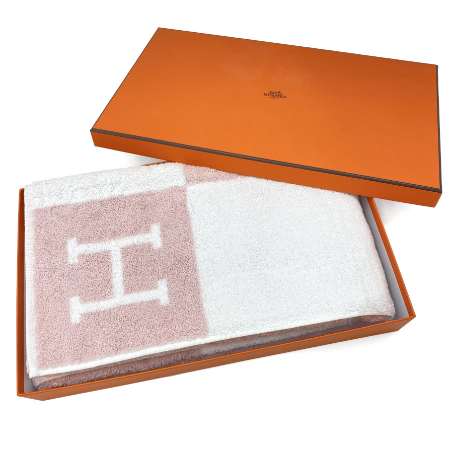 楽天市場】【新品】エルメス HERMES 大判 バスタオル タオルケット