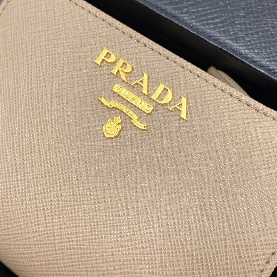 楽天市場】【新品】プラダ PRADA 財布 二つ折り サフィアーノレザー