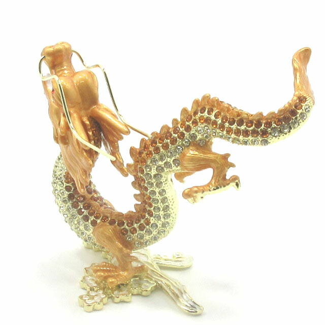 楽天市場】龍の置物 風水 金龍 黄龍 置物 最大長さ約13cm 金龍の