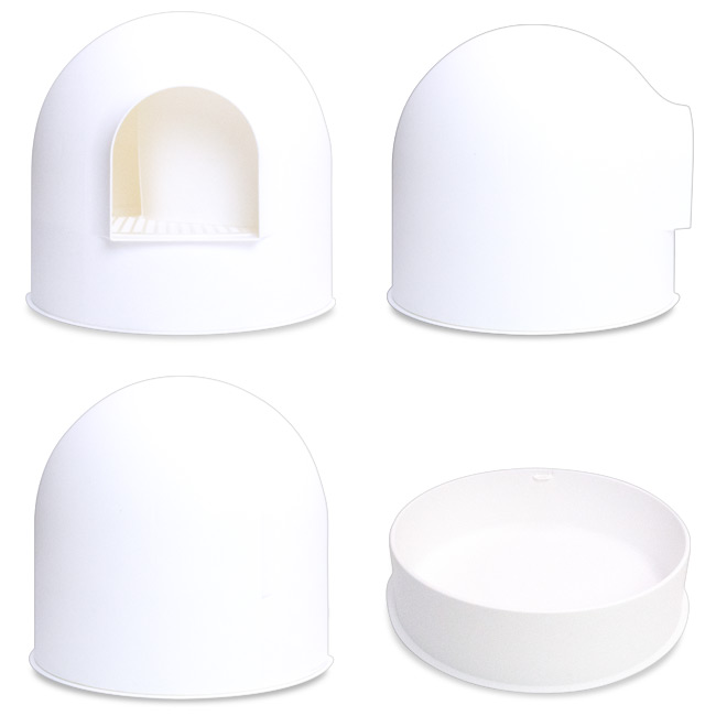 楽天市場】pidan ピダン 猫用トイレ スノードーム型 ホワイト (31336