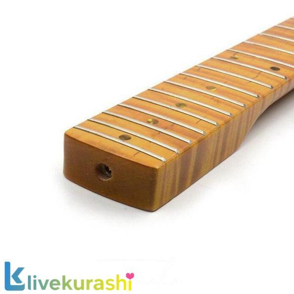 楽天市場】トラ杢メイプルネック STストラトタイプ交換用ネック ギター