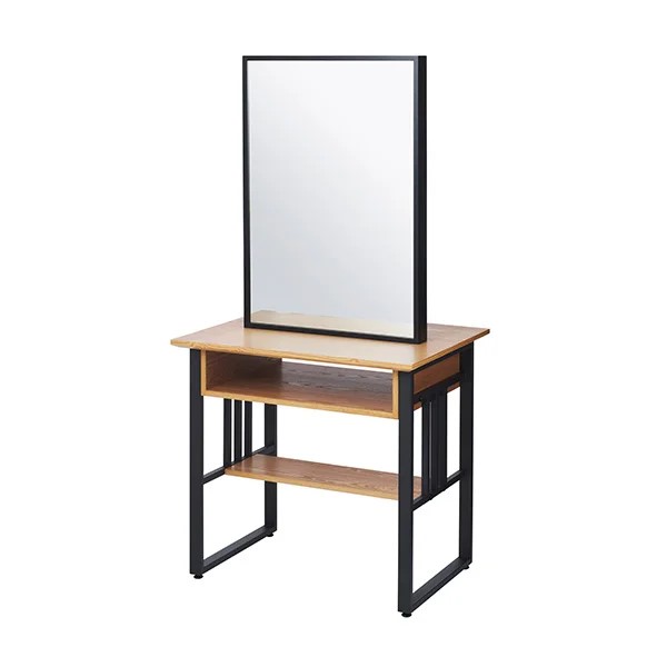 在庫3台 美容室 両面鏡 木製アーチ型ミラー付きドレッサー 在庫3台