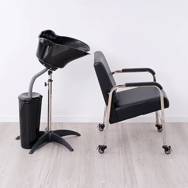 楽天市場】シャンプーチェア 移動式 リクライニング キャスター付き
