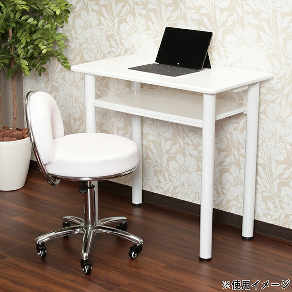 楽天市場】ネイル テーブル デスク ホワイト 机 幅80×奥行45×高さ75cm