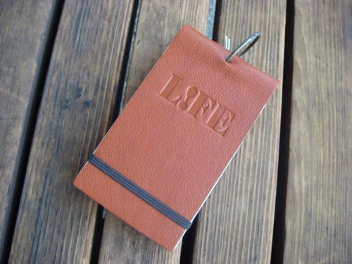 楽天市場】本革表紙多目的カード（単語カード）エンジ ライフ《LIFE