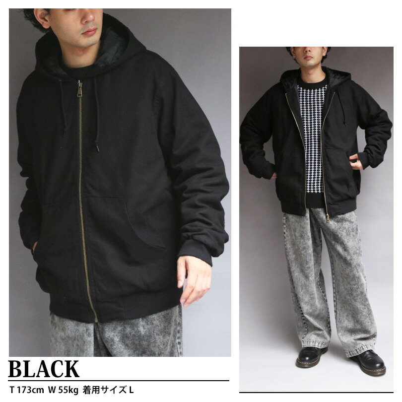 Novelbright ジップアップパーカー／ブラック XL Novelbright ジップ