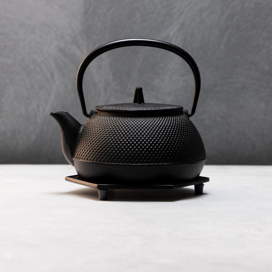 ガラス専門店｜南部鉄器｜岩鋳｜鉄瓶兼用急須 5型新アラレ – TSUCHI-YA