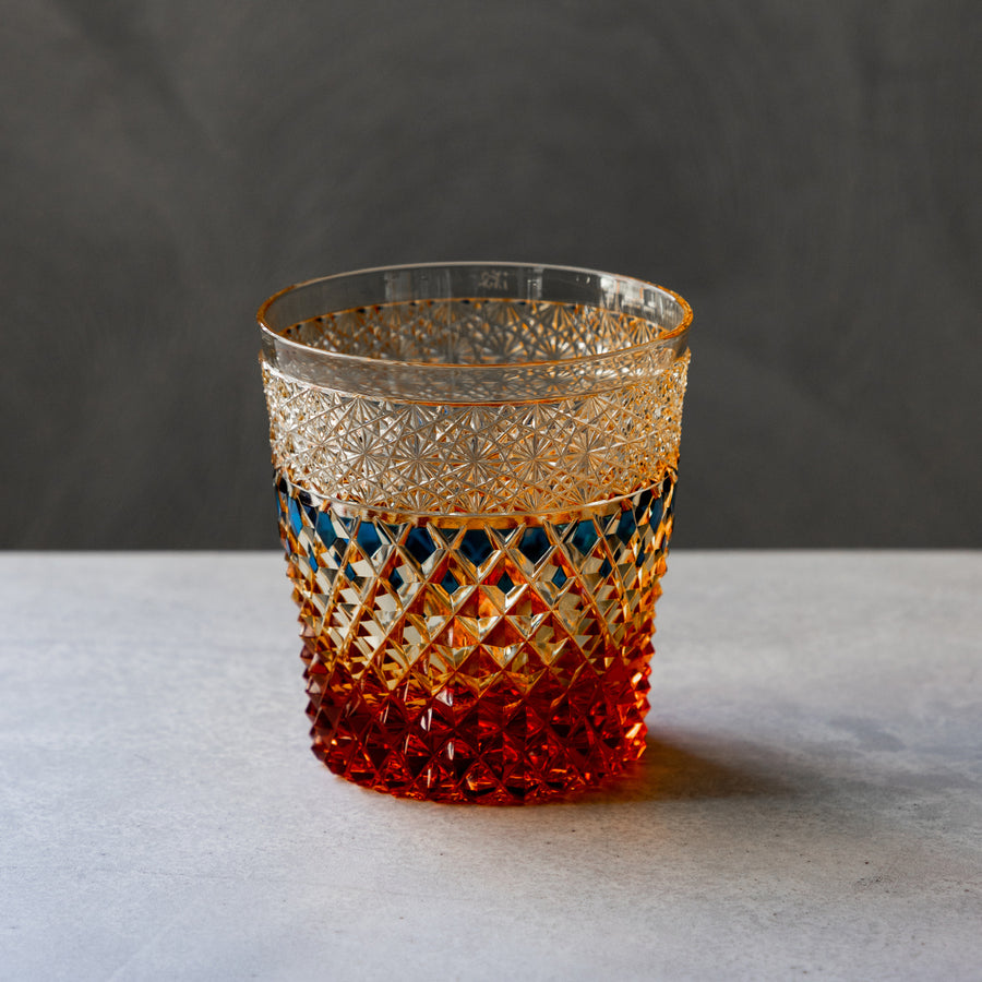 江戸ガラス瑠璃つる首徳利金彩ありギヤマンびいどろ和ガラス骨董