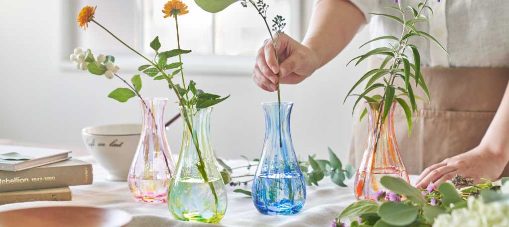 花ひかり［4月］ | シリーズ | ハンドメイドガラスの伝統工芸品「津軽