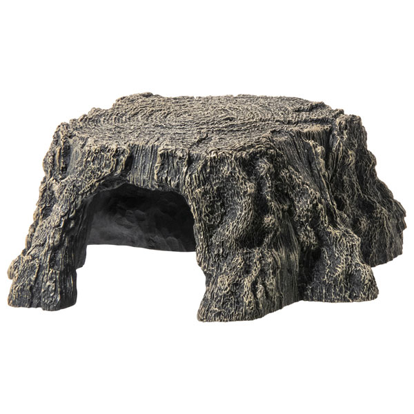 スドー トンネル流木 切株 S 観賞魚水槽用・切株型樹脂製シェルター