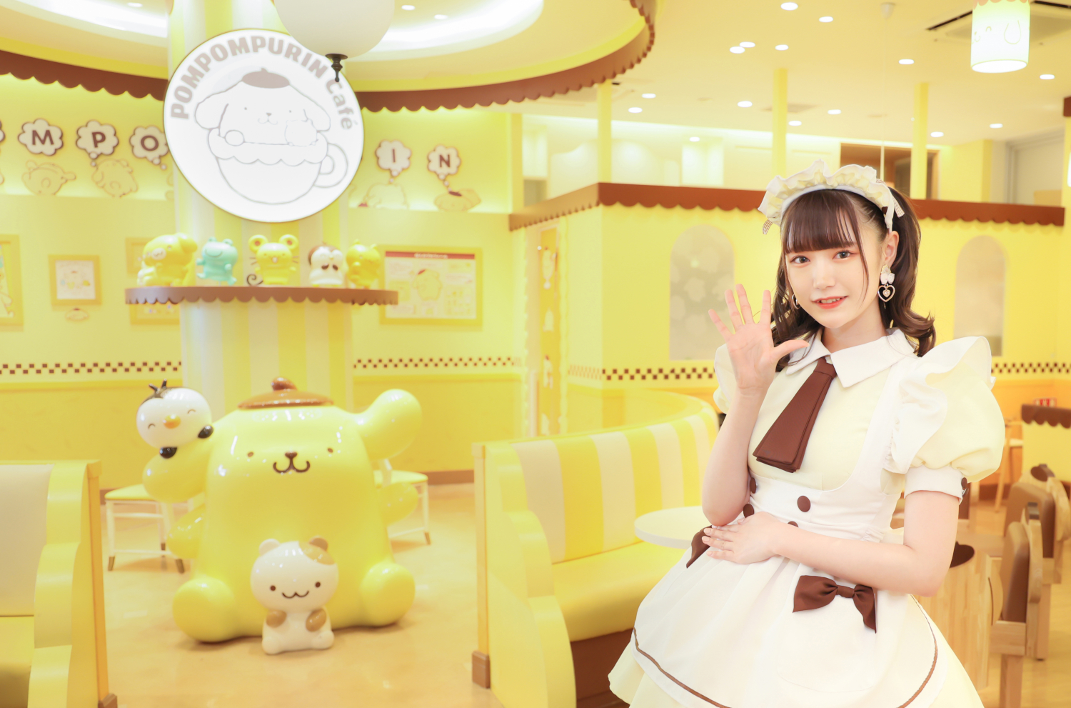 ポムポムプリン」と「あっとほぉーむカフェ」のコラボカフェ、原宿竹下