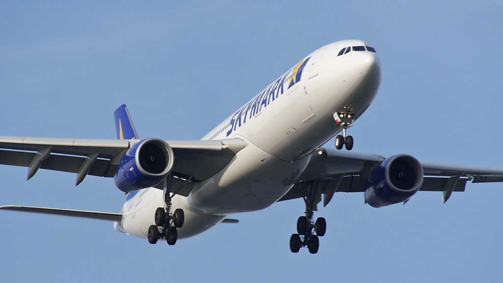 スカイマークの新型機、エアバスA330-300が羽田～福岡線に初就航