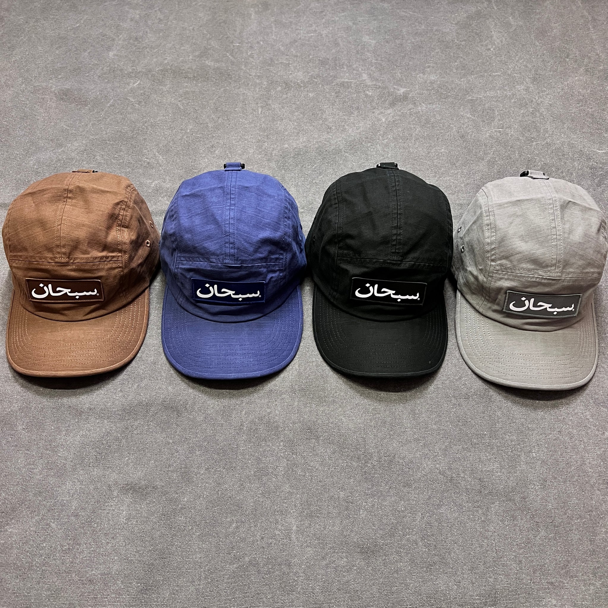 黒】Supreme Arabic Label Camp Cap
