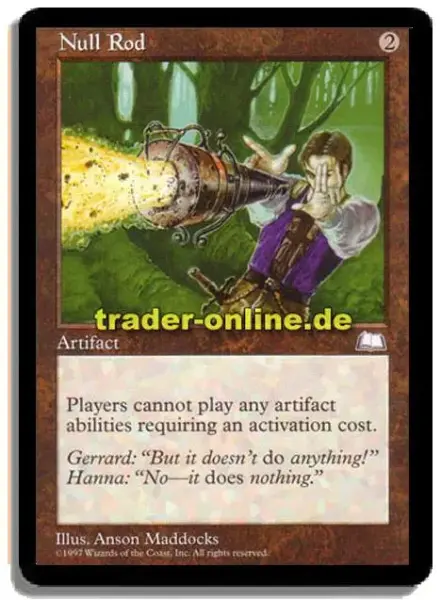 mtg 無のロッド Null Rod 英語2枚 mtg 無のロッド Null Rod 英語