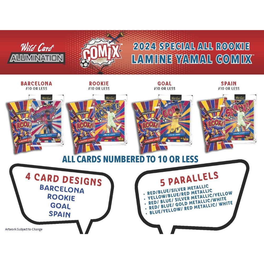 2024 Wild Card Alumination Lamine Yamal Comix Soccer Hobby Box