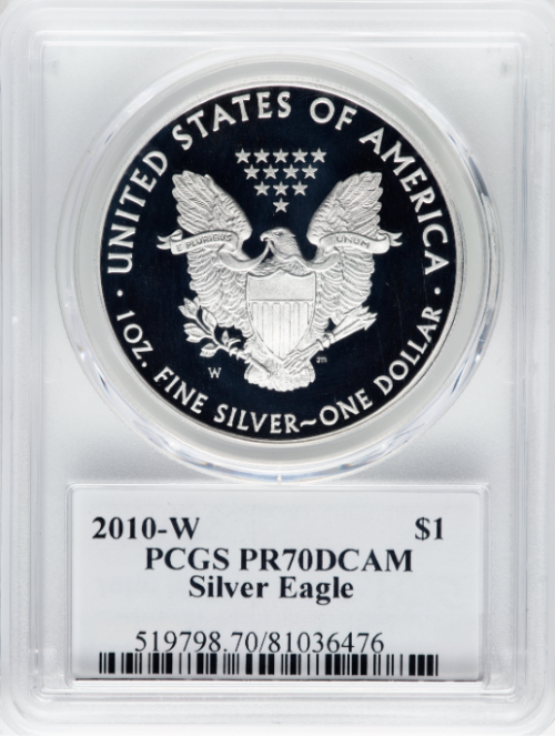 ジョン・マーカンティ サイン入り】 アメリカ 1ドル シルバーイーグル