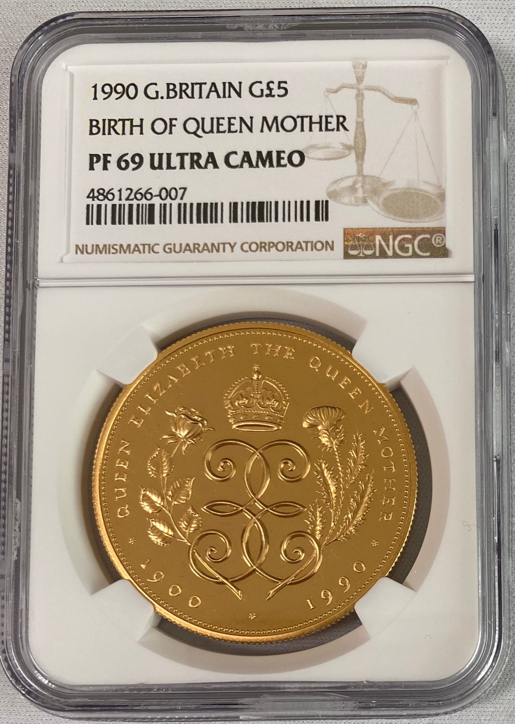 動画あり】グレートブリテン1990年エリザベスII世クイーンマザー生誕5