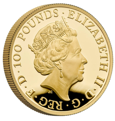 クイーンズビースト プルーフ銀貨 グリフィン オブ エドワード3世