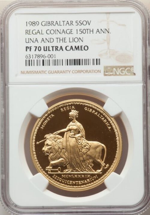 動画あり】英国領ジブラルタル 1989年 エリザベス2世 「ウナとライオン