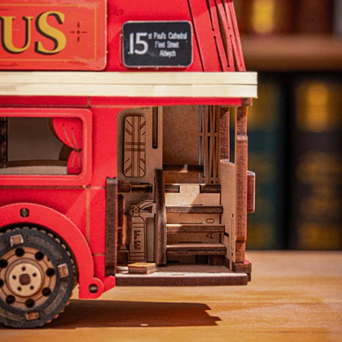 Rolife 3D Wood Puzzle - London Tour Bus - Treehouse Toy Co.