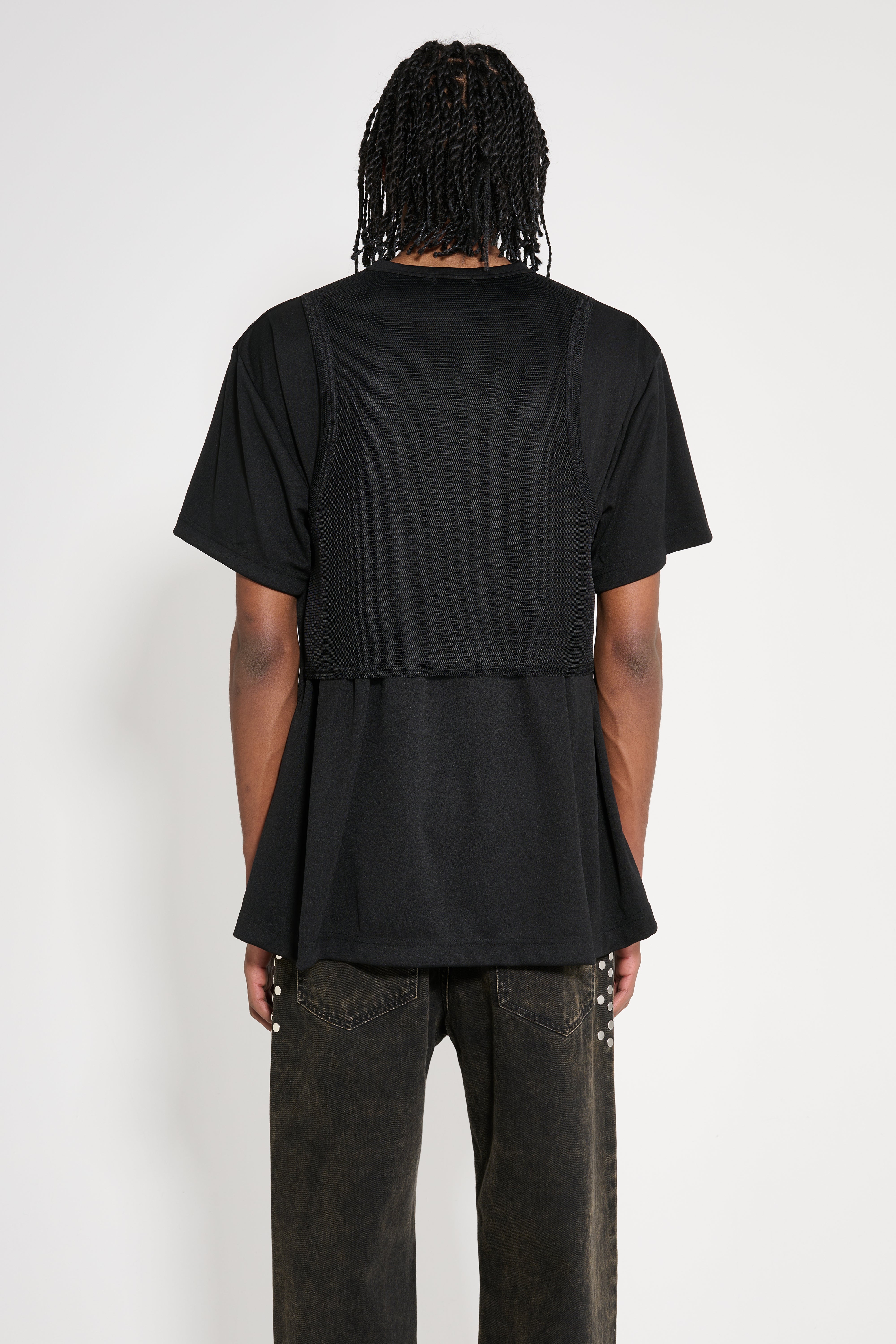 Comme des Garçons Homme Plus Mesh-Panelled T-shirt Black – Très Bien
