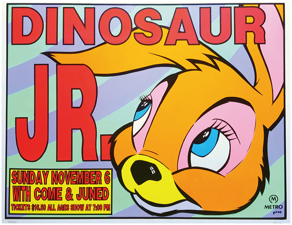 frank kozik / dinosaur jr シルクスクリーンポスター 1992 Dinosaur