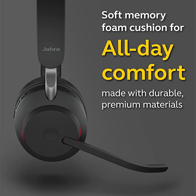 Jabra Evolve2 65 Wireless Headset Link 380C UC Stereo Black - MPN: 265