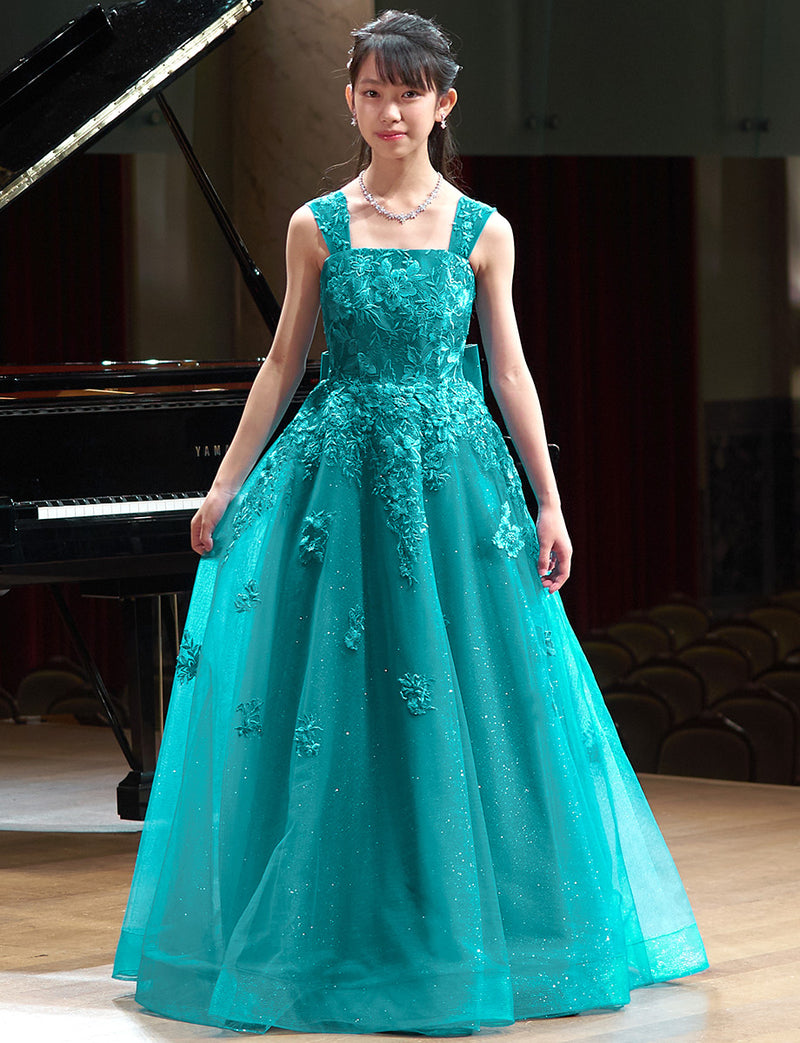 ピーコックグリーン 演奏会ドレス・コンクールドレス・発表会にお薦め