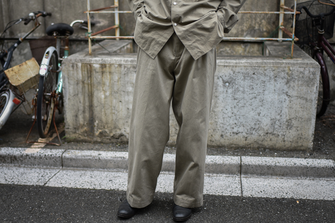 I am dork Work pants ChinoBEIGE ムラ染チノ I am dork Work pants