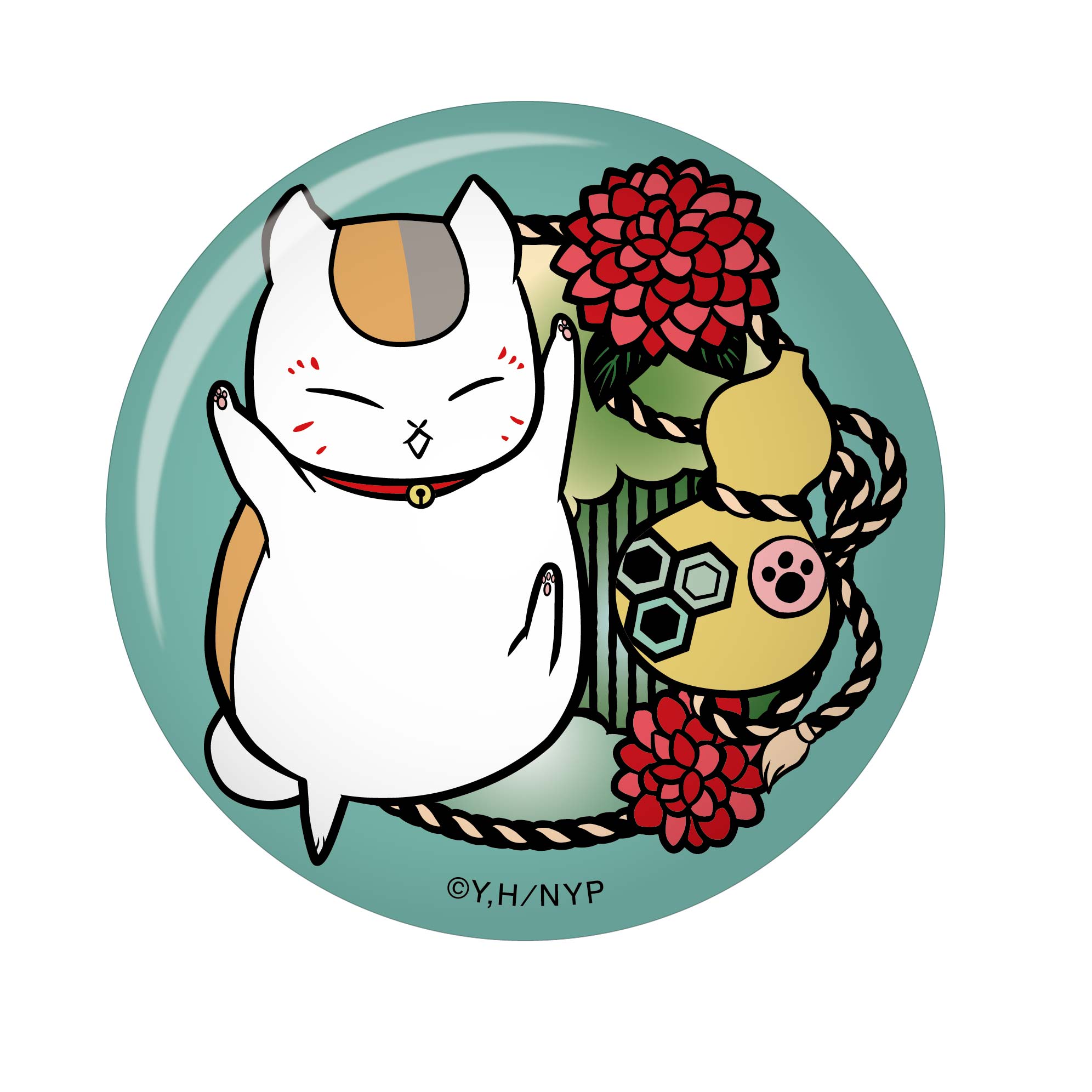 夏目友人帳 切り絵 和紙缶バッジ - 株式会社ツインクル