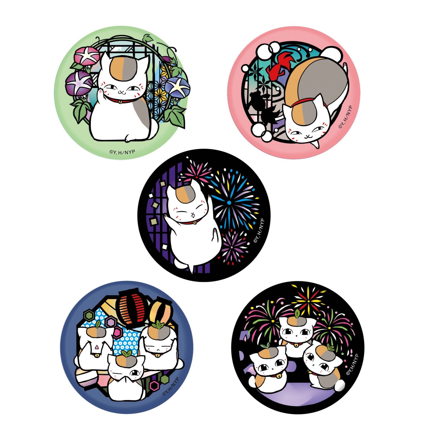 夏目友人帳 切り絵シリーズ キラキラ缶バッジ - 株式会社ツインクル