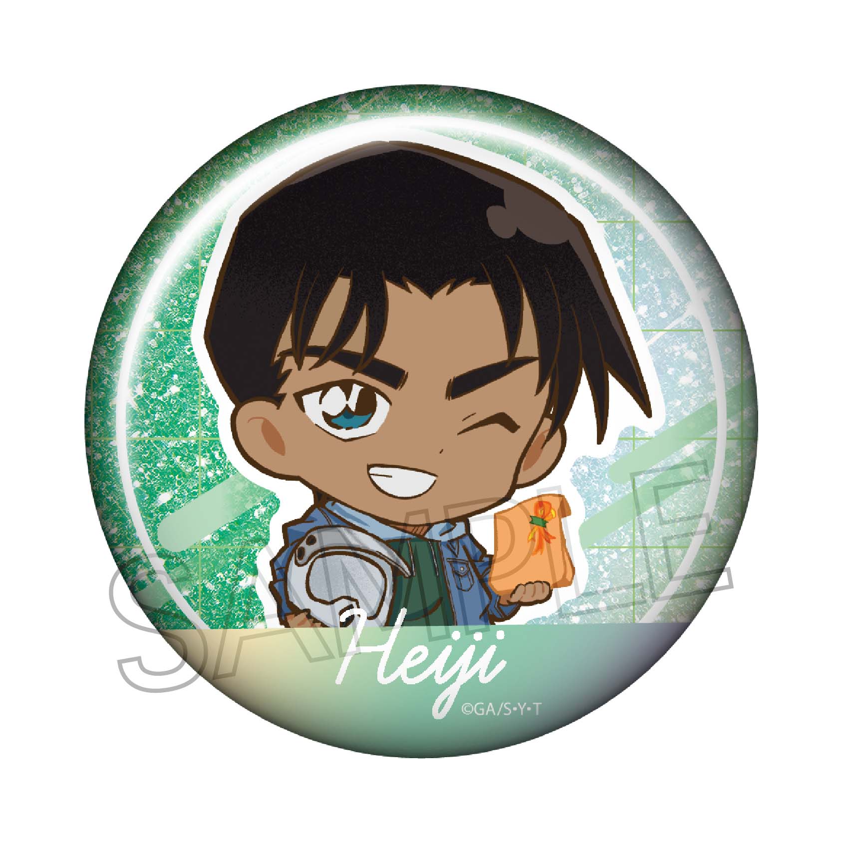 ディスカウント コナン グリッター 限定 希少 レア 缶バッジ 灰原哀 6