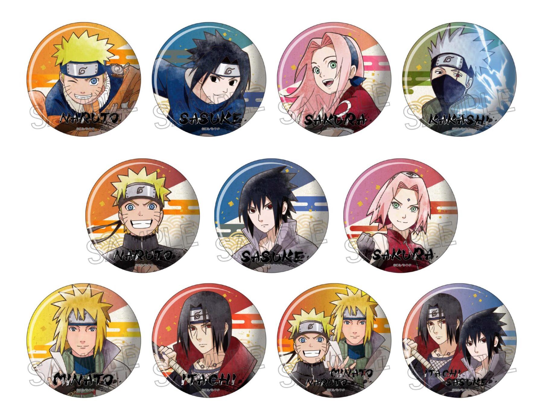 NARUTO サクラ 忍里 ホログラム缶バッジ NARUTO BORUTO 春野サクラ 缶